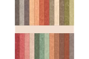 MERWDEEYT Scrapbook Paper, Colourful Scrapbook Craft Paper with Pattern, Double-Sided Decoupage Paper, Motif Paper, 24 Sheets Scrapbooking Paper Decorative Paper (A, 30.5 x 30.5 cm / 12 x 12 inches)