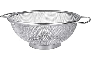 Metaltex - Escurridor de Acero Inoxidable con Asas. Diámetro 25 ctm
