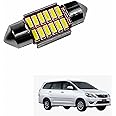 Asryd Car Interior 12 SMD Extremely Bright Dome LED Interior Roof Light Reading Bulb Lamp For Toyota Innova (5W, White, 1 Pcs)