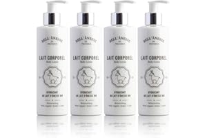 Grenadine Boutique - La Bell' Anesse - Lait Corporel au Lait d'Anesse Bio - Lot de 4 Flacons de 250 ml - Label Provence Nature