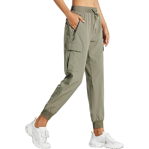 Friptspyg Outdoorbroek, cargobroek voor dames, lichte trekkingbroek, wandelbroek, sneldrogend, waterdicht, verstelbare riem, sportieve joggingbroek met zakken, zwart, S