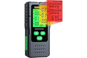 RDINSCOS Detector EMF, detecta los 3 tipos de campo de radiación electromagnética en 1 medidor EMF para torres celulares y medidores inteligentes, lector EMF para hogar, oficina (RD630)