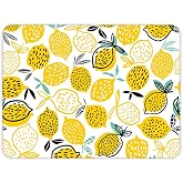 Decorita 10011502223 Sarı Limonlar Cam Kesme Tahtası, 29cm x 34cm