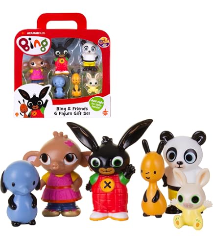 Bing Flop Sula 3er-Set – Figuren Aus Der Beliebten Kinderserie, Bunt Und Handlich