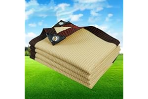 GYUEZX Red de Sombra al Aire Libre,5x5m Toldo Parasol con Ojales, Tasa de sombreado 90-95%,Transpirable,Resistente al Desgarro,para Patio,Jardín,Techo Balcón Invernadero,Camping