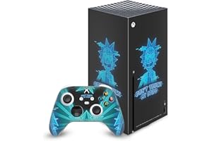 Head Case Designs Offizielle Rick and Morty Fass Meine Sachen Nicht An Grafiken Vinyl Haut Gaming Aufkleber Abziehbild Abdeckung kompatibel mit Xbox Series X Console and Controller Bundle