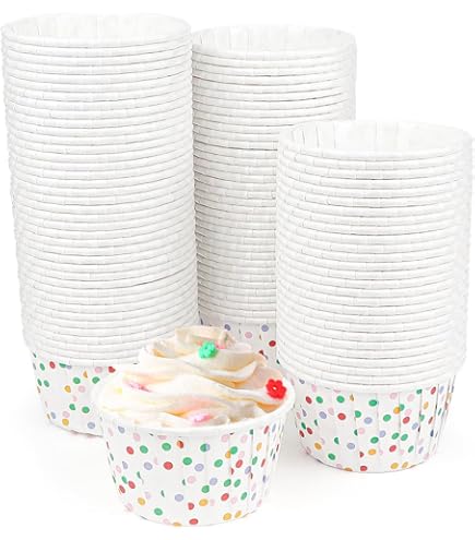 120 Stück Papier-Eisbecher – 340 Ml, Einweg, In Rosa, Lila & Weiß, Für Desserts, Joghurt, Party, Sommer