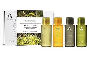 Arran Sense of Scotland Unisex Shower Gel Discovery Gift Set, Including (30ml/1.05oz) After the Rain, Glenashdale, Lochranza & Machrie Collections