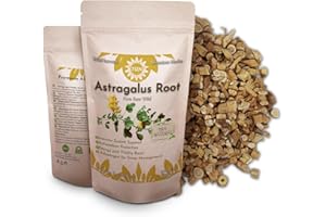 7UN Premium Astragalus Root 100g – 100% Pure, Raw, Wild, Non-GMO, Vegan - Boosts Immunity, Boosts Energy, and Protects Against Oxidants - Perfect for Tinctures and Teas
