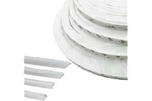 ZHENSFLOURISH Guarnizione a Spazzola, 5M Paraspifferi Spazzola, 9mm(L) X 23mm(P), Bianco, Paraspifferi Spazzola Adesivo, Guarnizione a Spazzola Autoadesiva, Guarnizione a Spazzola