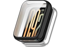 FTRONGRT Etui kompatybilne z Xiaomi Smart Band 9 Pro, odporne na zarysowania, miękkie powlekanie TPU, kompleksowa ochrona, etui do zegarka Xiaomi Smart Band 9 Pro, czarne