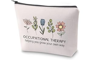 BAUNA Estuche de regalo de agradecimiento para terapeuta ocupacional, terapia ocupacional, bolsa de maquillaje con cremallera, Ot Way, No