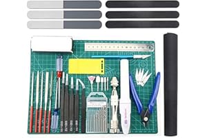 BXQINLENX Professional Model Tools Kit Modeler Basic Tools Craft Set Hobby Building Kit for Gundam Car Model Building Repairing and Fixing (33)