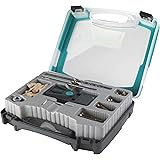 wolfcraft Set per giunzioni nascoste, 55 pezzi I 4642000 I Set completo per fori a tasca