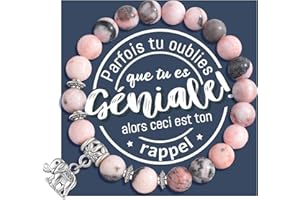 QianSiLi Cadeau Femme,Bracelet Pierre Naturelle Femme,Bracelet Personnalisé Femme,Cadeau Femme Anniversaire,Cadeau Noel Femme,Cadeau pour Maman,Collegue,Petites,Amie,Soeur,Grands-mères