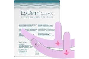 ‎BIODERMIS BIODERMIS Epiderm Narbenpflaster Masteopexie aus transparentem Silikon 1x2St, Selbstklebend, Zur Narbenpflege nach Brust OP und um alte Narben zu verbessern