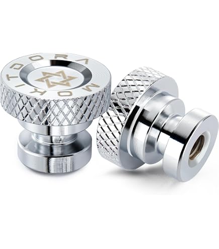 GZYF Chrome Crown Style Rear Seat Bolt For Harley Softail, Dyna, Touring & Sportster 1996-UP
