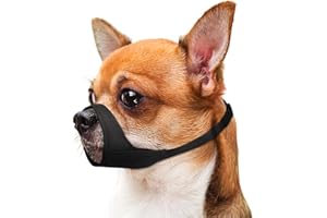 Mayerzon Museruola per cani a muso corto, museruola morbida per cani di taglia piccola, media e grande, museruola per chihuahua, shih tzu, bulldog americano per toelettatura, robusta protezione per la