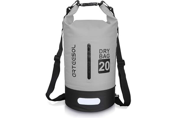 Blackace arteesol Dry Bag Sac à Dos étanche avec Double bandoulière 5L/10L/20L/30L - Sac à Dos pour Natation, Kayak, Bateau, pêche, Voyage, Cyclisme, Plage