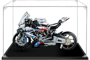 SWDZ Vitrine für Lego M 1000 RR 42130, Acryl-Vitrine für Lego 42130 (Modell Nicht im Lieferumfang enthalten), Größe: 50x24x40cm