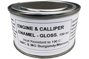 FASCINATING FINISHES LTD 1 x 150ml Burgundy/Maroon Gloss Heat Resistant Brake Caliper & Engine Paint