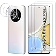 [4 Pezzi] Vetro Temperato Disegnato per Honor Magic 4 Lite 5G,2 Pezzi Pellicola Protettiva con 2 Pezzi Pellicola Fotocamera, 