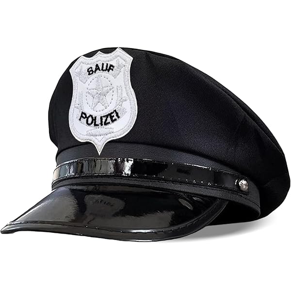 Boland Polizei-Mütze Für Erwachsene – Dunkelblaue Schirmmütze Mit Silbernem Polizei-Wappen – Ideal Für Fasching, Karneval, Halloween, JGA – Einheitsgröße – Offizielles Kostüm-Accessoire
