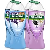 Palmolive Moments Moisturizing Bath and Shower Gel 500ml x 4 Pieces with Lavender Oils and Blackberries