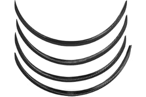 BEDIFFER Car Wheel Eyebrow,4PCS Carbon Fiber Anti-scratch Arch Trim Lips Strip Wheel Mud Guards Flare Protector Universal 72cm/28.4in(Carbon pattern), Automotive Exterior,Wheel fenders,fenders