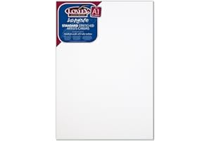 Loxley A1 size Traditional 18 mm Depth Ashgate Stretched Artists Canvas, White