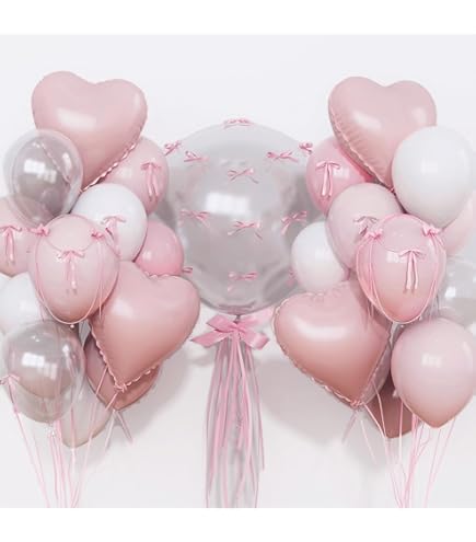Lot De 14 Ballons En Aluminium En Forme De Cœur Et D'étoile De 18
