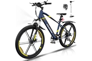 ‎COLORWAY COLORWAY EBike Herren Damen Elektrofahrräder 26 x 2,35 Zoll 250W Motor 36V 12Ah herausnehmbarer Akku EBike, Höchstgeschwindigkeit 25 km/h, E Mountainbike Ausdauer 35-90KM,Pedelec
