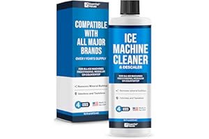 Essential Values Ice Machine Cleaner and Sanitiser - Nickel Safe Descaling Liquid - Compatible with All Major Brands - 3.75L (1 gal) - 32 Uses