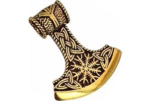 Kiss of Leather Ciondolo martello di Thor in bronzo Br. 151, Bronzo