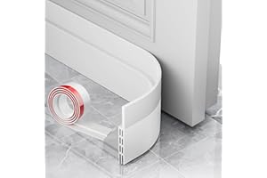 AOTUAO Paraspifferi Sottoporta, Paraspifferi Porta Blindata 100 X 5cm, Risparmiare Energia Paraspifferi Porta Ingresso, Paraspifferi Sottoporta Blindata Autoadesiva,Riduce il Rumore,anti Freddo-Bianco