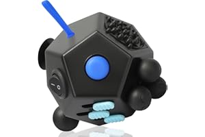 VCOSTORE Fidget Cube mit 12 Seiten, Infinity Magic Cube Fidget Anti Stress Würfel Spielzeug für Erwachsene Kinder mit ADHS,ADD,ASD,ADHD