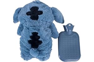 BESSKY Bouillotte-Stitch-Bouillotte-Eau-Chaude-Bouillotte-Eau-Chaude-Peluche-Peluche-Bouillotte-Stitch-Bouillotte-Sèche-Bouillotte-Bébé-Bouillotte-Efants