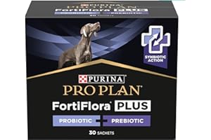 PURINA | ProPlan FortiFlora Plus chiens, 30 enveloppes x 2 grammes - Aide à maintenir la santé du microbiome intestinal