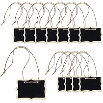 Mini Chalkboard Signs For Food 12 Pack Small Chalkboard Tags Hanging Wooden Chalkboard Mini Vendor Display Supplies
