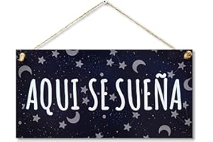 CARISPIBET Vamos a crear la historia de amor cartel decorativo placas decorativas para el hogar decoración de interiores 15 x 30 cm (Aqui se sueña)