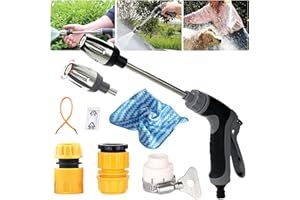 UAZEO Turbowasher - Power High-Pressure Cleaner for Every Garden Hose,Turbowasher for Garden Hose,Pressure Washer for Garden Hose,Turbo Washer for Garden Hose,Turbowasher Pressure Washer Accessories (1Set)