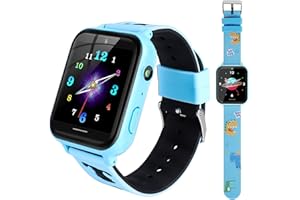 MINGPINHUIUS Kinder Smartwatch mit 10 Spielen, SOS-Anrufalarm, Rekorder, Taschenrechner, MP3, Kinderuhr Spielzeug für für Jungen, Mädchen 4-10 Jahren Geburtstagsgeschenk