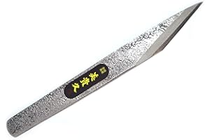 IKEUTI Couteau Kiridashi Japonais Droit Menuiserie Ebénisterie - Forgé Main au Japon - Droitier (Martelée, 18 mm)