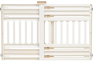 IRIS OHYAMA IRIS USA, Cancello per Cani da 61 a 99 cm, barriera Regolabile per Interni per Animali Domestici, cancello per Cuccioli, Cani di Piccola Taglia, Gatto, Facile da avvitare per Porte e Scale, Portatile