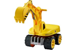 BIG - 800055811- Maxi Excavadora Power Worker- amplio asiento para el niño con giro 360º- a partir de 3 años