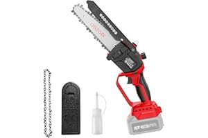 Mini Motosega, Avhrit 6 Pollici Motosega a Motore Brushless con Sistema di Lubrificazione, Tensionamento Della Catena Senza Attrezzi, Compatibile con Batterie Makita 18V (Nessuna Batteria Inclusa)