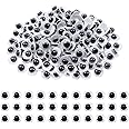 TOAOB 500pcs Mini Wiggle Googly Eyes with Self Adhesive Black White Round Sticky Wobbly Eyes Plastic Craft Eyes 5mm for Soft Doll Making Plush Crochet Stickers and DIY Crafts