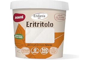 Eridania Eritritolo, Dolcificante di Origine Naturale, Sostituto dello Zucchero, Senza Calorie e OGM, Per Vegani, Gluten Free, 270 gr
