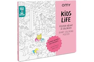 Omy Poster géant à colorier pour enfants - Vie des enfants