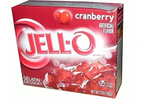 Jell-o gelatina al mirtillo rosso